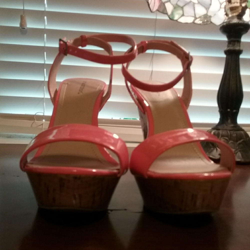 Peach heels